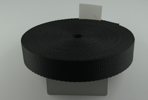 Gurtband schwarz 25 mm - -,