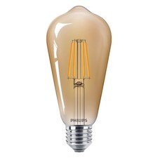 Philips LED Filament Leuchtmittel Edison 4W = 35W E27 gold 400lm extra warmweiß