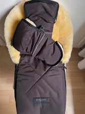 Werner Christ Oslo Lammfell Fußsack Chocolate Braun NEU mit passendem Handwärmer