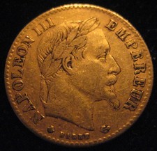 MDS FRANKREICH 10 FRANCS 1868