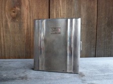 Antikes Zigarettenetui vermutlich Silber oder vesilbert mit Mongramm - H*J