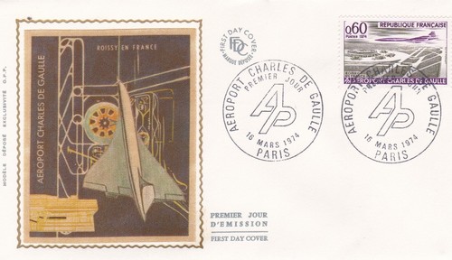 Frankreich 1974 fdc flughafen - 1974,