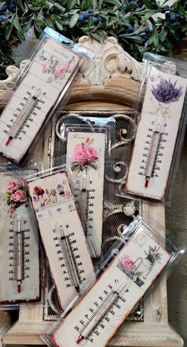 Nostalgische thermometer rose - thermometer,