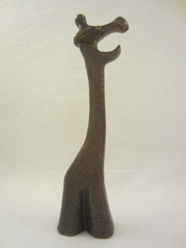 Bronze figur giraffe - figur, massiv