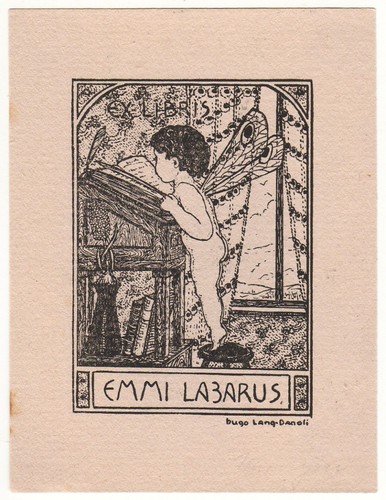 Hugo lang danoli - hugo, exlibris