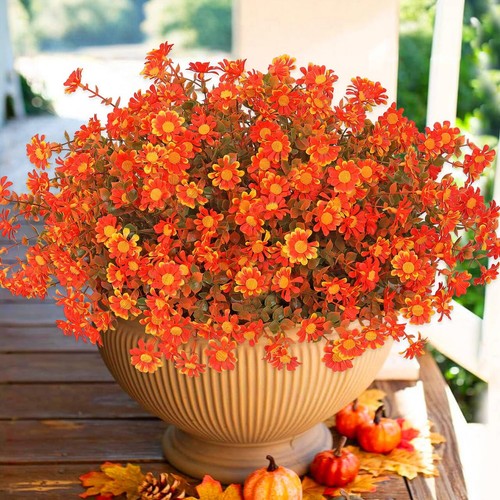 Künstliche herbstblumen deko - künstliche,