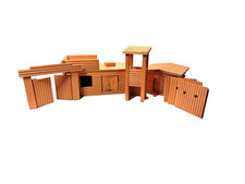 Vintage Holz Western-Fort /