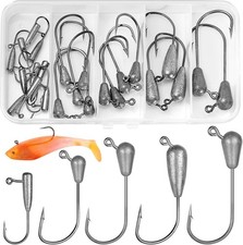 24 Stück Tube Jigköpfe Set