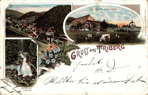 Litho gruss aus - litho, triberg