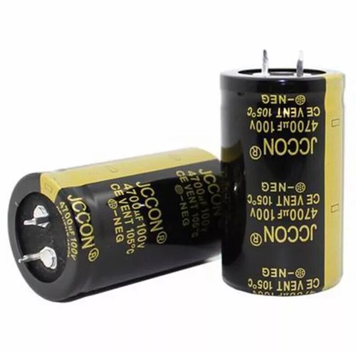 2pcs 4700uf 100v jccon schwarz - jccon,