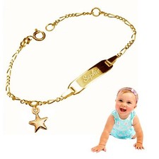 Kinderarmband,Babyarmband,Namensarmband STERN/Silber925/versch.Silberfarben/Grav