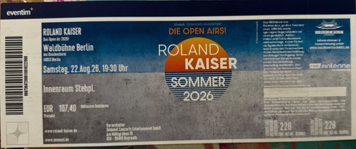 Roland kaiser ticket - roland,