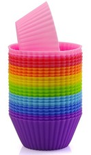 AVANA Silikon Muffinformen BPA-Frei Cupcake Backformen Muffinförmchen 24er Set