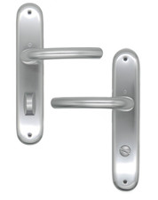 Drückergarnitur mit Langschild für Badezimmer / WC Tür - Hoppe Tôkyô 2805321