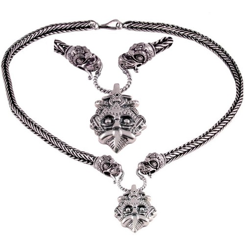 Set 925 silber wikingerkette - silber,