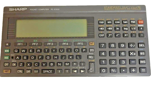 Sharp e500 pocket computer - pc-e500,