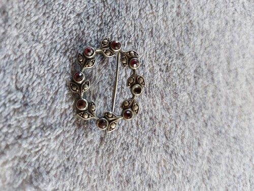 Antike brosche 835 silber - brosche,
