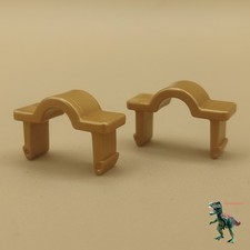 Playmobil X2 Goldteil - Riemenscheibe Befestigung Zugbrücke - Mittelalterlich...