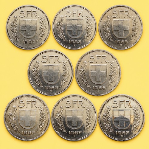 Schweiz franken 1932 - 8x,