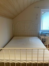 IKEA LEIRVIK Bettgestell Weiß