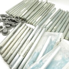 Paket Achse für Kielrolle + Hutkappen  Welle Stahlwelle Endkappen Trailer 40 Stk