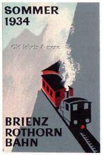 x0360 BRIENZ Rothorn-Bahn  Sommer 1934 luggage label Kofferaufkleber - TRAIN