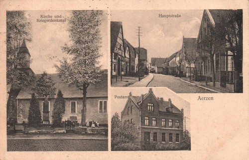 Aerzen mehrbildkarte post - aerzen,,