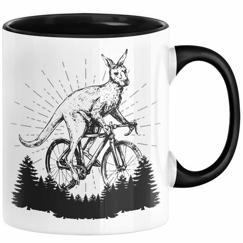 Känguru fährt fahrrad tasse - fährt,