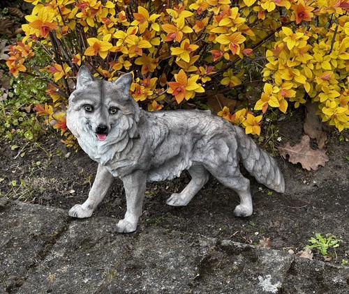 Garten deko figur wolf - garten,