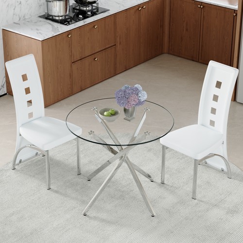 Esstischset runder glas - 88, cm