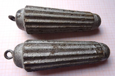 2 alte gebrauchte Gewichte für Schwarzwalduhren Wanduhren 752/747 Gramm