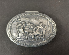 Pillendose in 833er Silber aus Holland