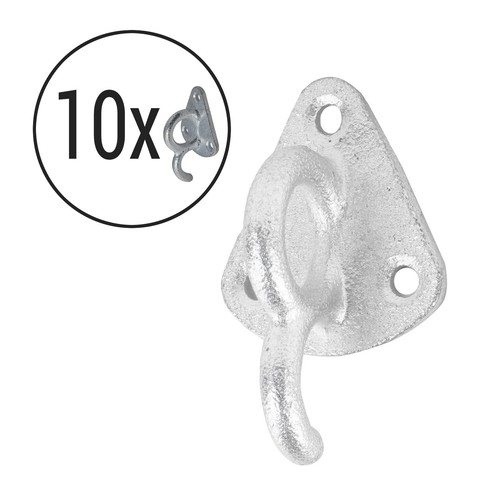 10x planenhaken metall mit - planenhaken,