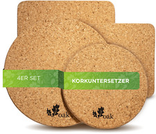 Topfuntersetzer Korkuntersetzer Glasuntersetzer | Kork Topf Glas Untersetzer Set