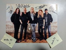 Originalautogramm Heavy Metal Band Saxon mit Widmung - 20cm x 15cm