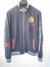 HV Polo Sweatjacke, dunkelblau/weiß/rot, Gr. M