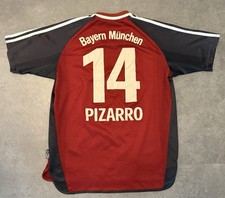 Adidas FC Bayern München Kinder Fußball Trikot Gr.176 Pizarro Nr.14 Saison 2001