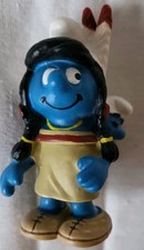 Schleich Indianer Schlumpfine mit Baby- Rarität -