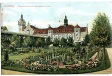 AK Ostseebad KOLBERG /Pommern Strandschloß vom Rosengarten aus um 1900