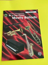 Mostly Ballads, Be A Top Player, for Tenor Sax, Book/CD Set