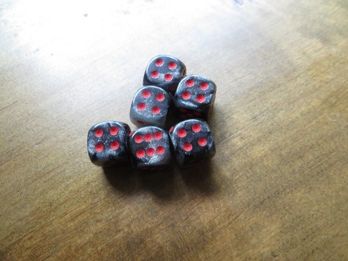 Würfelset 12mm - 6x, w6