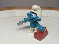 Schleich Handwerker Schlumpf Klempner 20187 Schlümpfe Plumber Rohrzange Hongkong