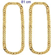 2 x Goldene Kette 81 cm Hip