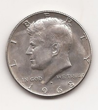 USA 50 Cents HALF DOLLAR 1968