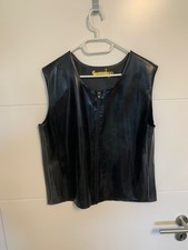 Latex Gummi Weste in schwarz