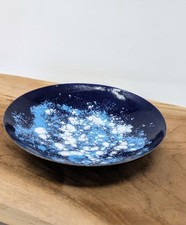 Fischland Emaille Schale Kupfer, Mid Century 50er 60er DDR Design