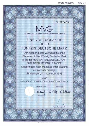 Mvg internationale mode - ag,