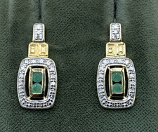 Smaragd Ohrstecker  Smaragd &