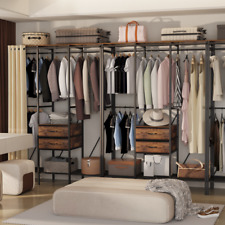 XXL Kleiderschrank Kleiderstange Garderobe Kleiderständer Schwarz Industrial DE