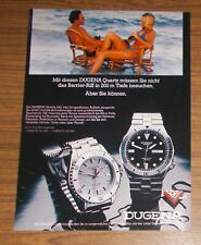 Seltene Werbung DUGENA Quartz NAUTICA T-200 Taucheruhr 1980